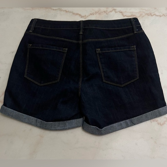 Relativity Women's Dark Blue Denim Shorts - Picture 4 of 4